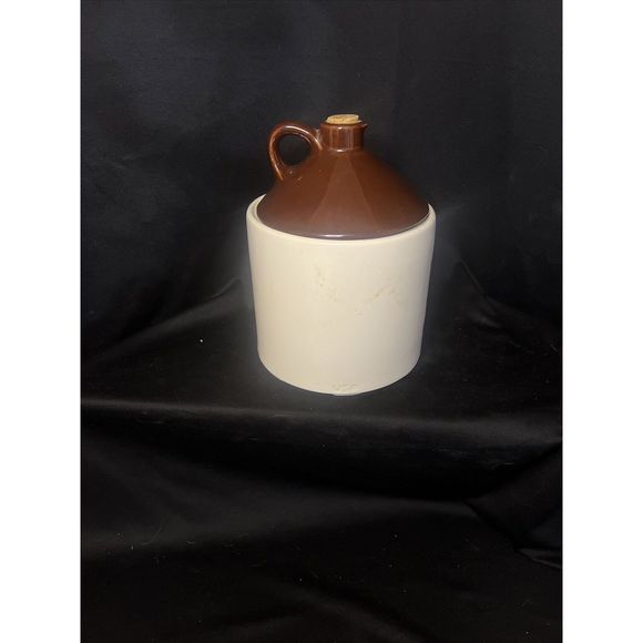 Vintage McCoy Brown Jug Cookie Jar Pottery 1950's - Picture 2 of 6